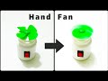 How to make a Hand Fan at home from dc motor | Hand Fan | Uzi Crafts |