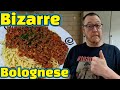 Bizarre bolognese  mince and sausage spaghetti bolognese