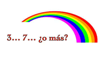 ¿Cuántos colores hay en un arco iris?