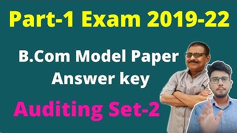 Brabu Part-1 Model Paper Solution Auditing Set-2