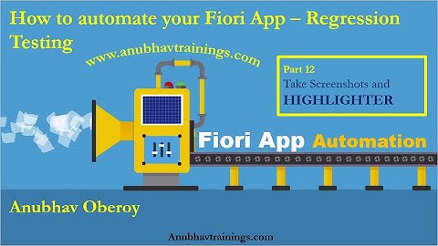 Part 12 SAP UI5 & Fiori Test Automation | Highlight Elements while execution and take Screenshot