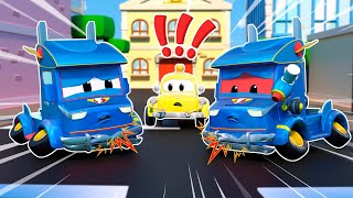 Tow truck CONFUSES hurt SUPER TRUCK with EVIL TWIN|Emergency vehicles for Kids|Car Repair by Car City Cartoon for Kids 25,545 views 2 months ago 27 minutes