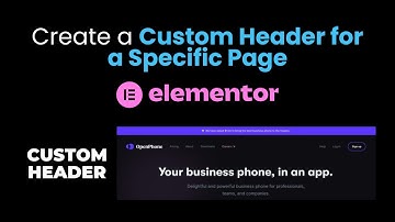 How to Create Custom Header for a Specific Page in Elementor 2022 | WordPress Tutorial 2022
