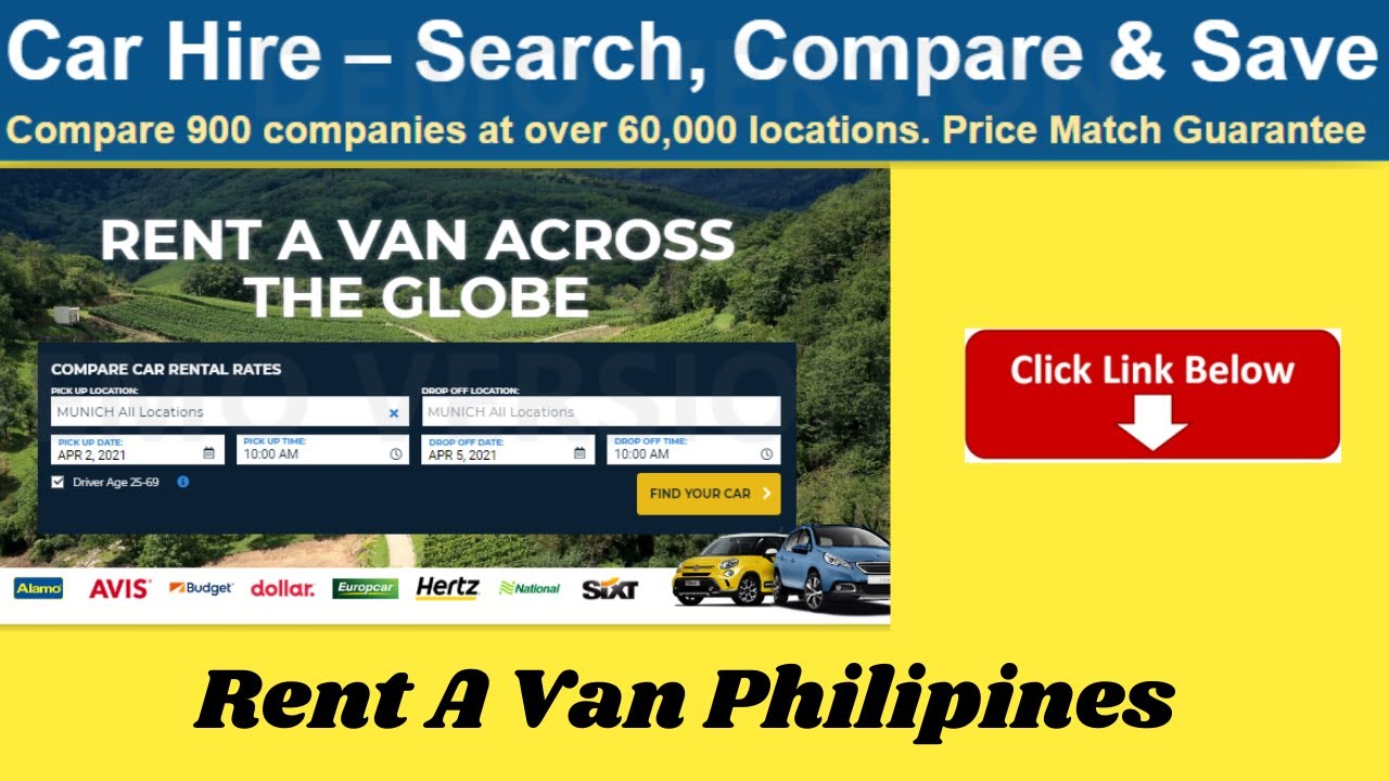 Rent A Van Philippines Rates Car Rental Philippines Self Driver YouTube