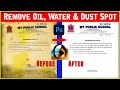 Remove Oil, Water &amp; Dust spot from Documents in Photoshop | How to clean any Document | #RemoveSpot