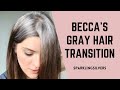 GRAY HAIR TRANSITION STORY | BECCA