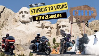 Sturgis 2020 | Riding from Sturgis to Las Vegas | Mount Rushmore, Bell Brawl & More | 2LaneLife