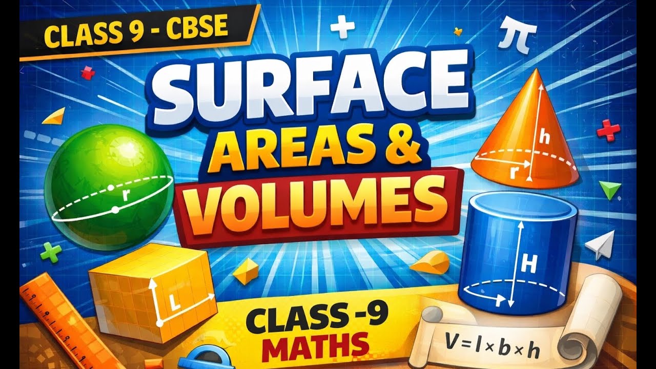Surface Areas and Volumes | Lecture 2 | Class 09 | Math | CBSE NCERT | Free Education
