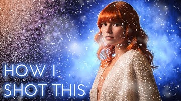 HOW I SHOT THIS | Off camera flash portrait shoot with FAKE SNOW