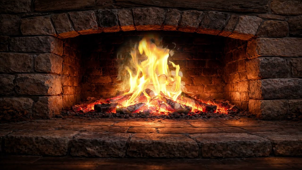 Cozy Fireplace Ambience 🔥 8 Hours Fireplace Sounds for Sleep | Crackling Fire (No Music)