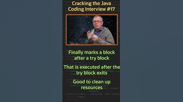 Explain finally - Cracking the Java Coding Interview