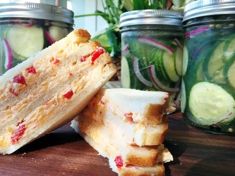 SOUTHERN PIMENTO CHEESE WITH QUICK REFRIGERATOR PICKLES