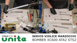 Servis vidlice Marzocchi BOMBER XC 600 STS2 ATA2 #marzocchi #service