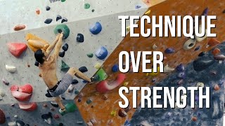 (Climbing Analysis) Technique Over Strength - The Efficiency of the Deadpoint