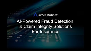 AI Powered Fraud Detection & Claim Integrity Solutions For Insurance   Youtube
