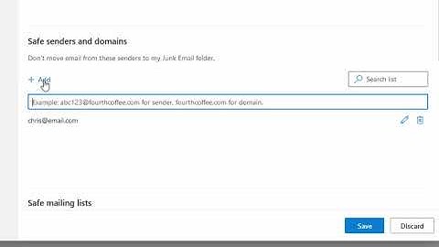 Stop Emails Going into your Junk Email Folder on Outlook.com