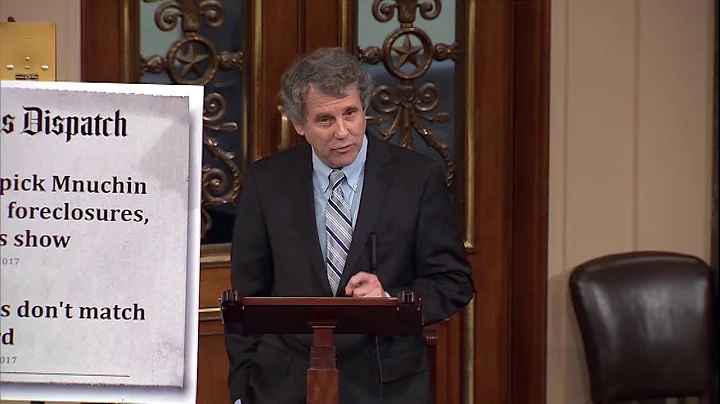 Sen. Brown Speaks Out Against Steven Mnuchin