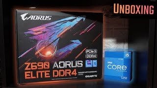 Gigabyte Z690 Aorus Elite DDR4 & Core I5 12600K [Casual Unboxing]