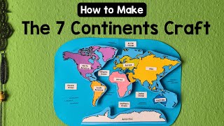 The 7 Continents Craft for kids