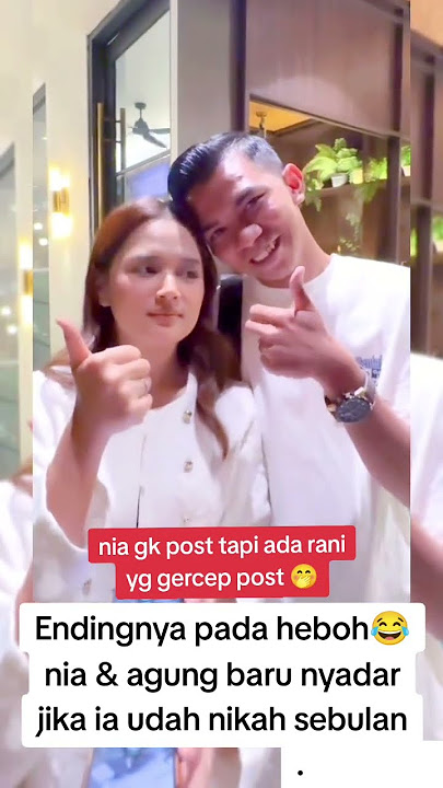 MOMENT OF NIA & AGUNG PHOTO IN FRONT OF THE MIRROR AS A MEMORY #artistnews #nialida #entertainmen...