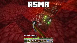 ASMR Minecraft Bedrock #18 - Quartz Mining + Storytime (Controller Sounds + Whispering)