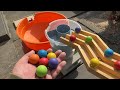 オレンジクルーン30 minutes of thinking and play ☆ Easy marble run course