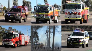 Hunter Valley Bush Fire - 08/07/2023 | Multiple NSW Rural Fire Service & Fire Rescue NSW Responding