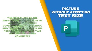 How to insert picture in Publisher without affecting text size