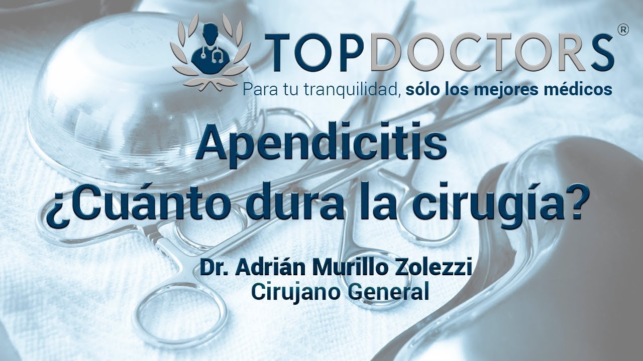 tiempo recuperacion operacion apendicitis