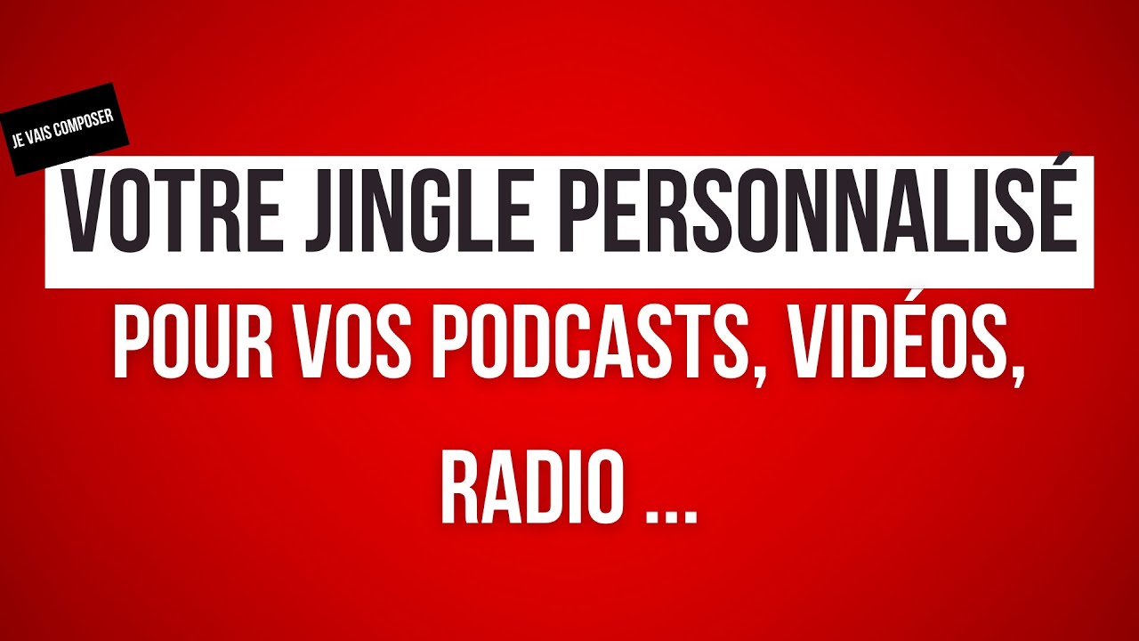 composer votre jingle personnalisé ou vos intro, outro pour vos podcasts ou vidéos