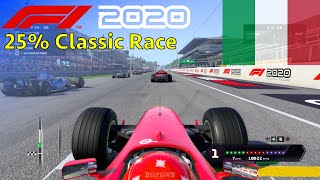 F1 2020 - 25% Classic Race at Monza in Schumacher's Ferrari F1-2000 screenshot 3