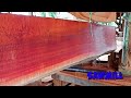 Wujud Kayu tua.berusia  100 tahun lebih di gergaji dengan mesin bandsaw.