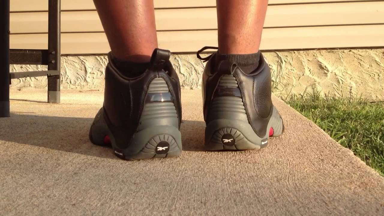 reebok answer iv on feet