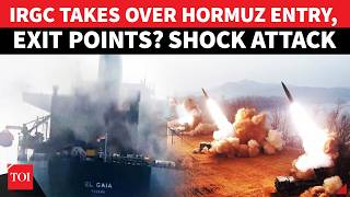 IRGC Boats Cover Every Hormuz Entry, Exit Points As US Warship Runs Away? Big Attack | Watch