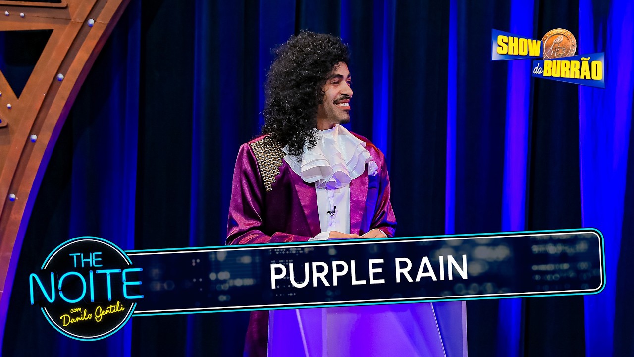 【バーニィ】 HZETTRIO2021-2023 MUSIC VIDEO Burrão's Show with Purple Rain | The Noite (March 24, 2026) - YouTube