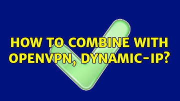 How to combine with openvpn, dynamic-ip? (2 Solutions!!)