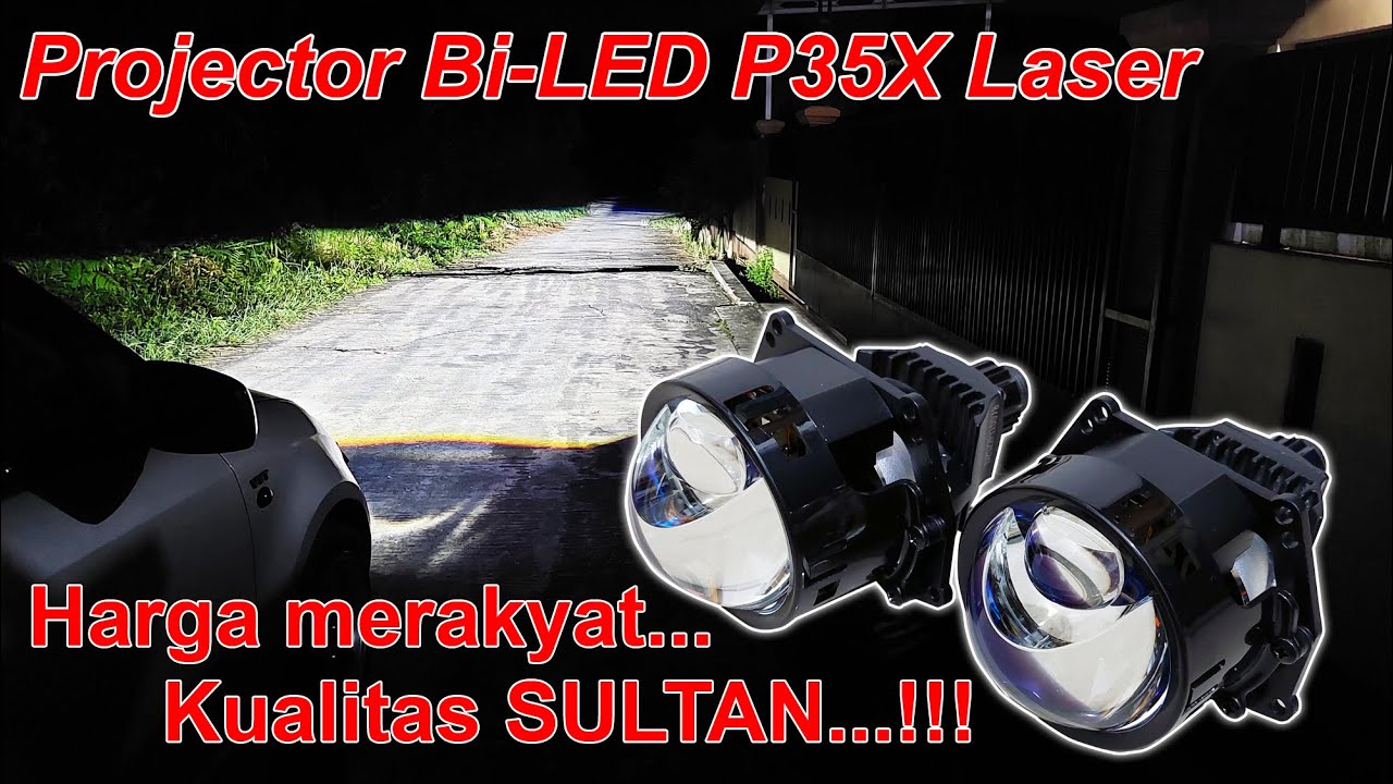 Test Drive Projector BiLED P35X Laser - YouTube