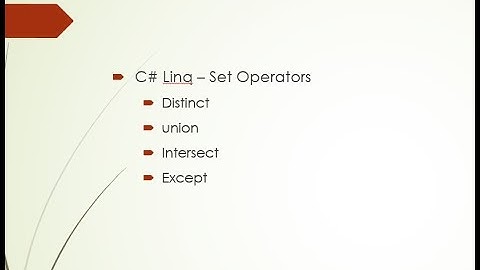 Part 6 - C# Tutorials (Linq)