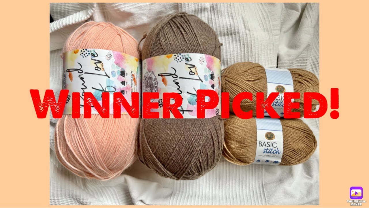 🛑 YARN GIVEAWAY! You Pick Lion Brand Pound Of Love + Crochet Hook Set! 