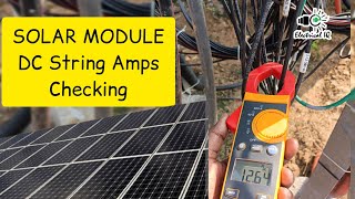 How to Check DC String Amps of Solar Module in Peak Time | Solar Energy #solar