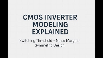 CMOS Inverter Modeling: Switching Threshold, Noise Margins, and Symmetric Design