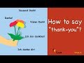 German Speaking | Wie sagt man "thank-you"? | Sprechen - A1 | A2 | Learn German