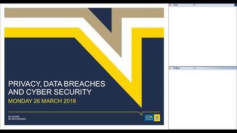 Webinar: Privacy, Data Breaches and Cyber Security