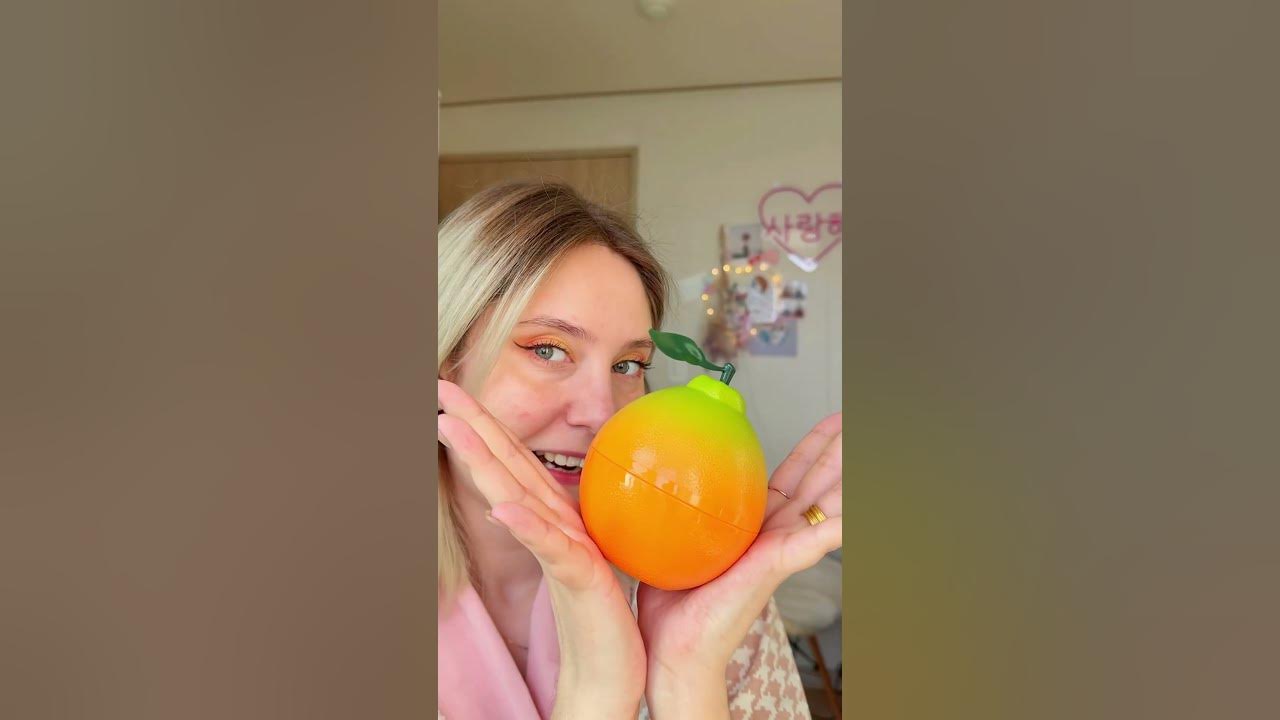 Корейская косметика - цитрусовая пилинг -скатка 🍊 #южнаякорея #корея # ...
