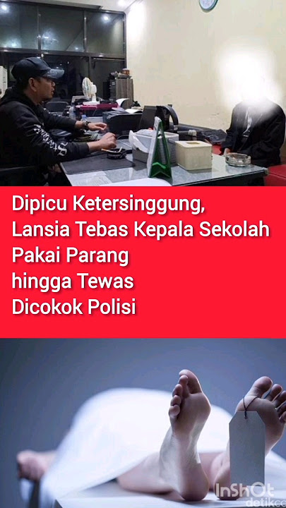 Kepala sekolah di tebas kepalanya hingga tewas(tersinggung)
