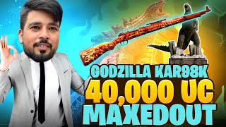 $40,000 UC SPEND ON GODZILLA KAR98 FULL MAXEDOUT🔥 PUBG MOBILE