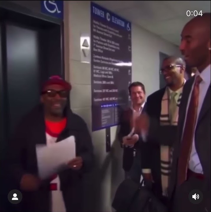 Kobe Bryant joking with Spike Lee “your fault”