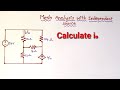 Mesh analysis using independent source in telugu kvl dream eee