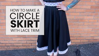 How to Make a Circle Skirt with Lace Trim by OnlineFabricStore 3,013 views 1 year ago 5 minutes, 8 seconds