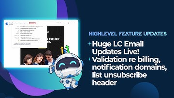 Huge LC Email Updates Live!    Validation re billing, notification domains, list unsubscribe header,